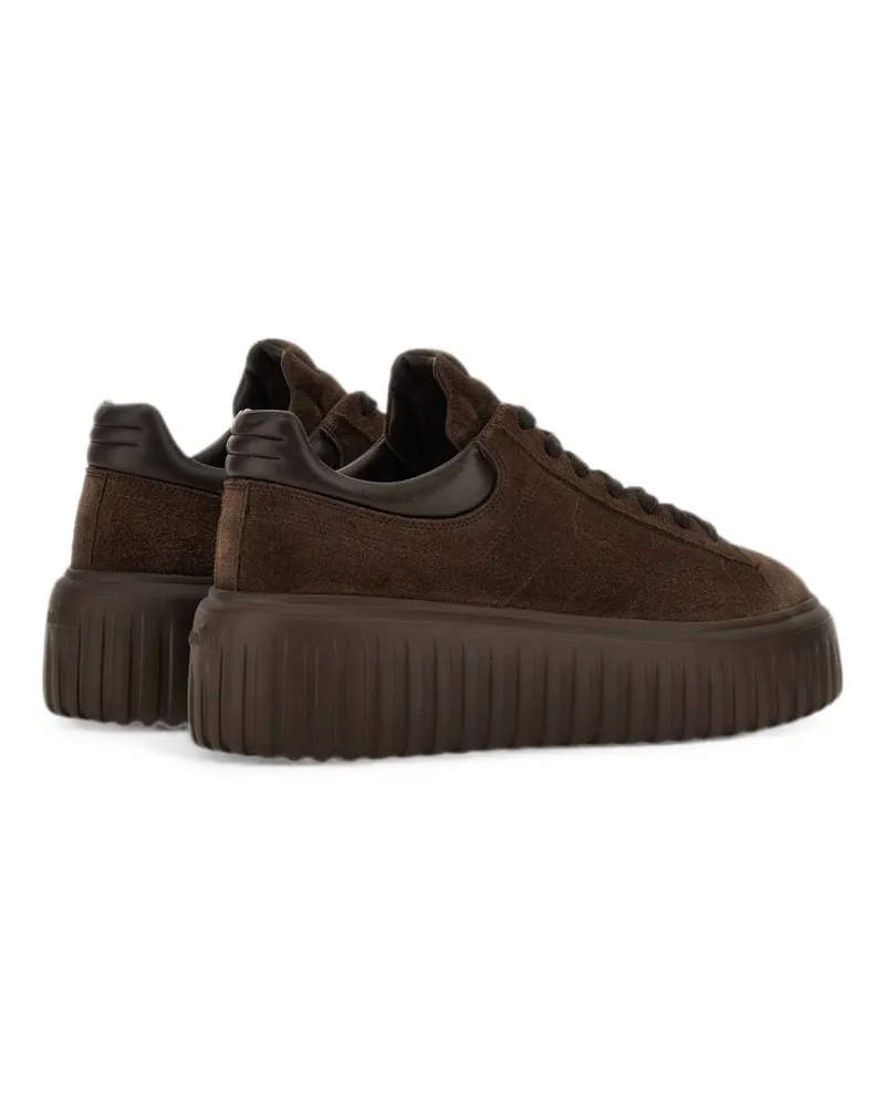 Hogan H-Stripes Sneaker — Brown Brown