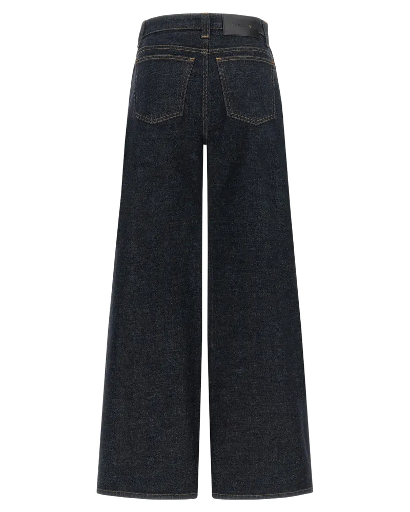 KHAITE Women's Blue Cotton Flared Jeans Clothing Blue