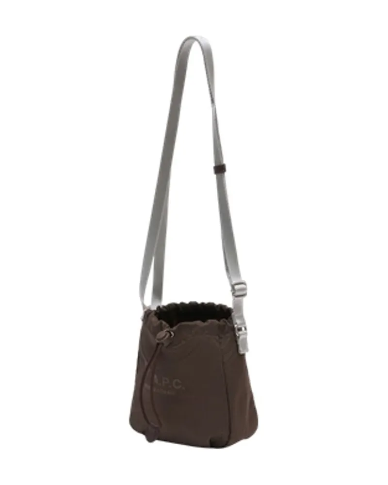 A.P.C. Men's Backstage Crossbody -  Nylon Brown Bags Crossbodies Brown