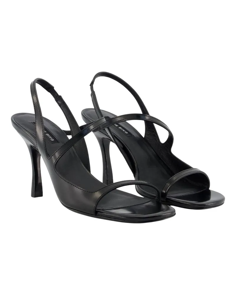 Anine Bing Women's Sandal Heel Black Calfskin Black