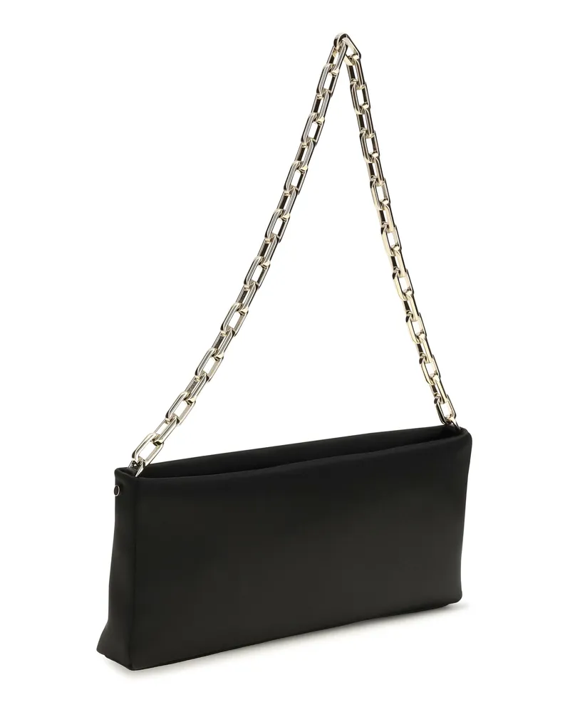 Christian Louboutin Women's Shoulder Bag Maykimay Black Leather Calf Clutch Black