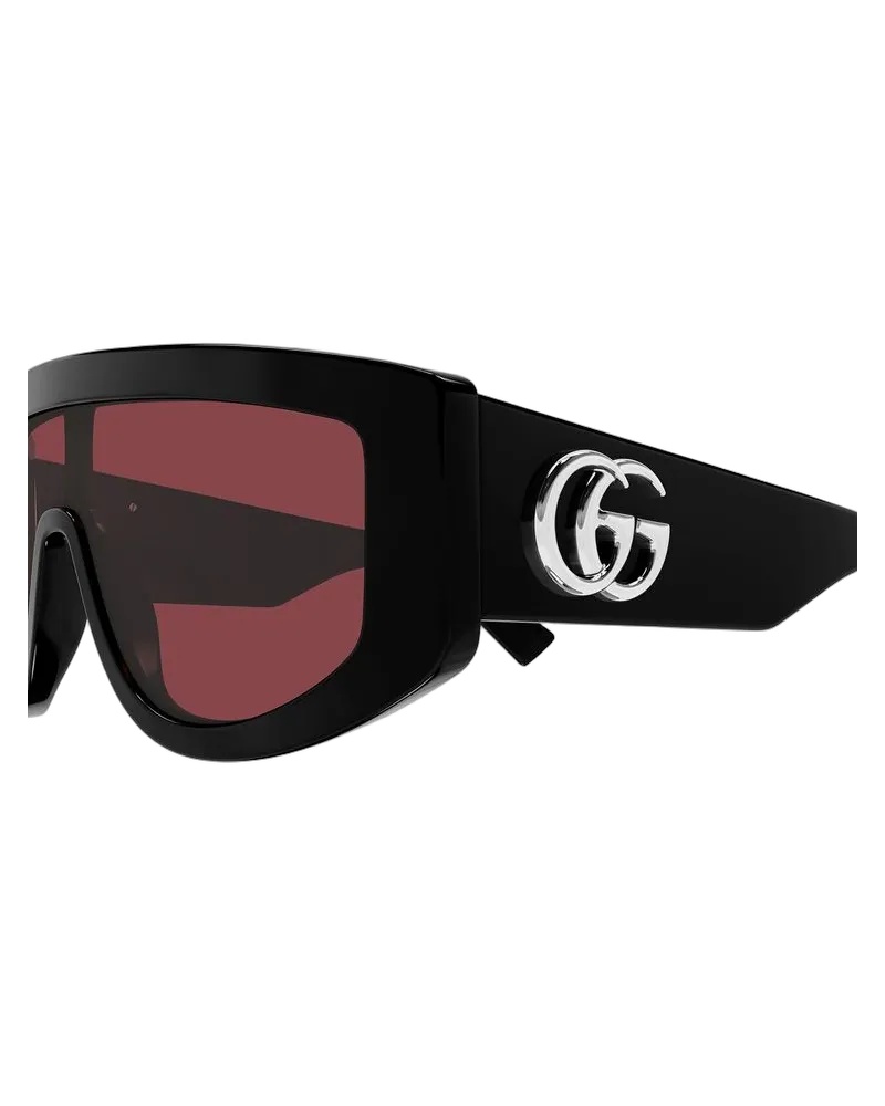 Gucci Unisex Sunglasses Black Recycled Acetate Black