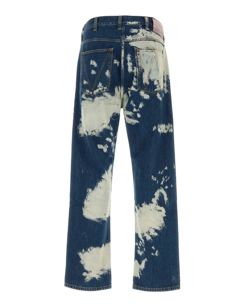 Vivienne Westwood Men Two-Tone Denim Ranch Jeans Blue Exterior: Cotton Blue