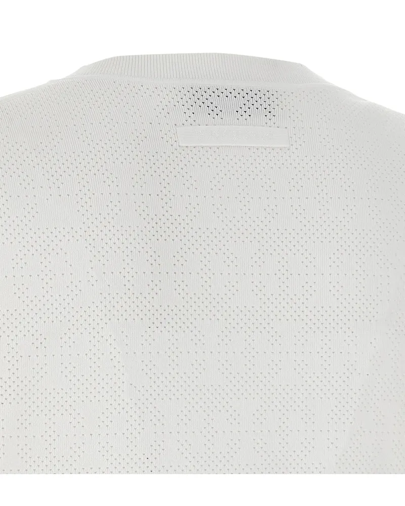 Tory Burch Pointelle Viscose Cardigan — White White