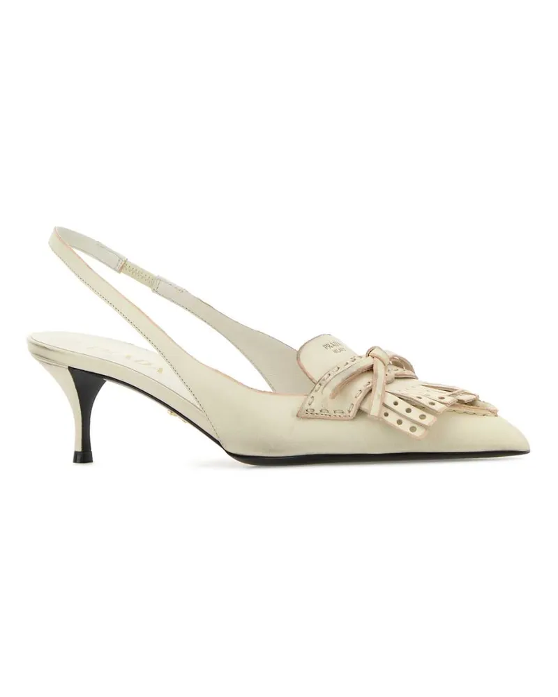 Prada Décolleté Slingback Heel — Beige Beige