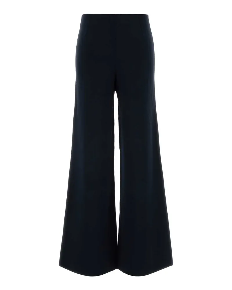 Max Mara 2611331018600 004 Blu Marino Exterior: Viscose Nylon Pantaloni Trousers Navy