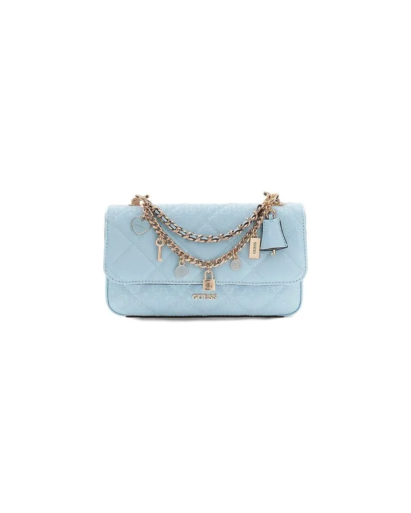 Guess Women's Crossbody Bag Aqua Polyurethane - Crossbody-Bags Blue