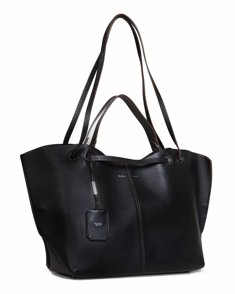 Max Mara Mixeddouble Shoulder Bag — Black Black