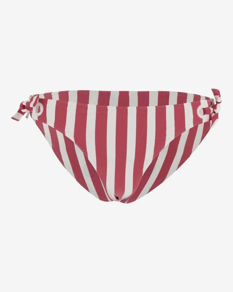 Eres Women's Bikini Bottom Striped Multicolour Polyamide Swimwear Sea Clothing Red