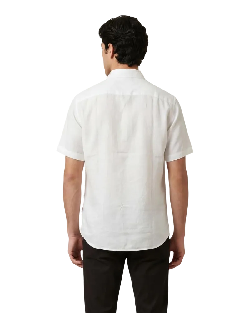 Armani Exchange Linen Shirt — White White