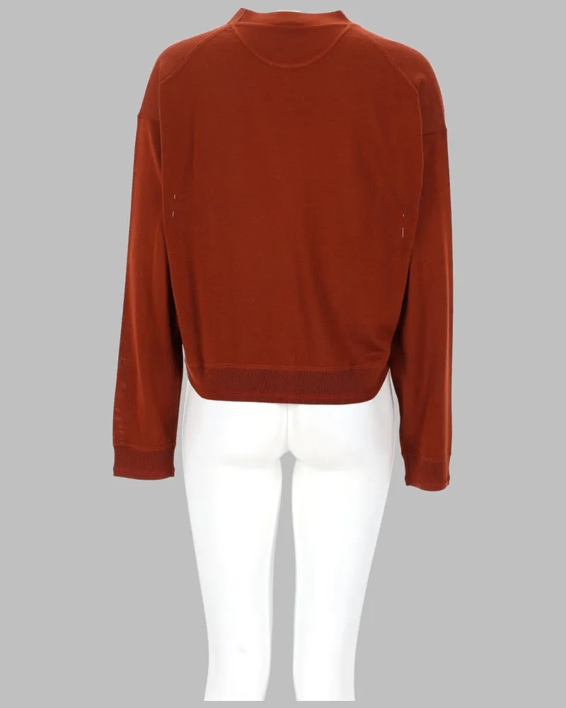 Paul Smith Merino Wool Cardigan — Orange Orange