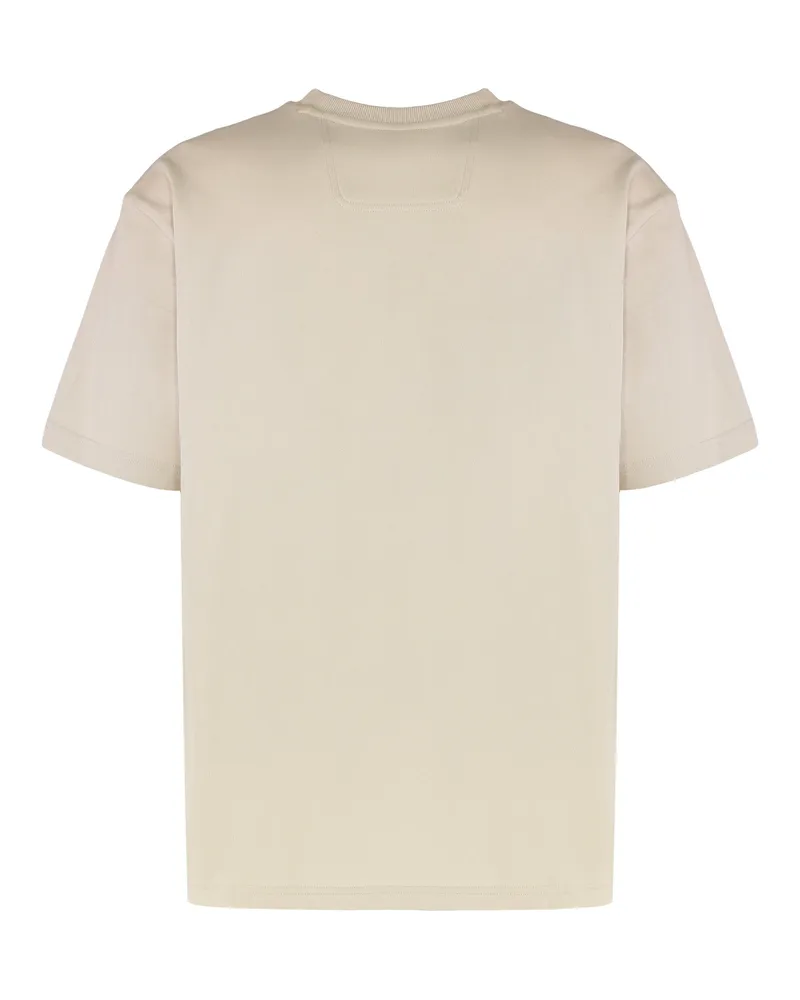 HUGO BOSS Men's Crew Neck T-Shirt Cotton Beige T-Shirts And Polos Beige