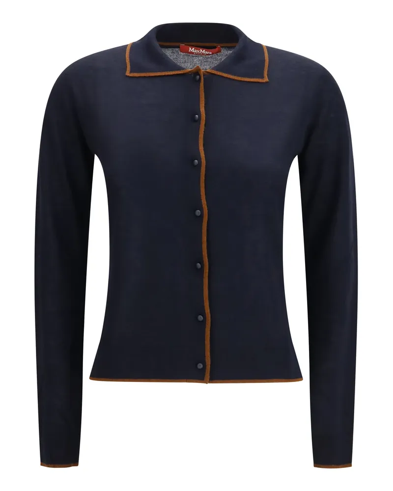 Max Mara MSTTARGA Cardigan — Blue Blue