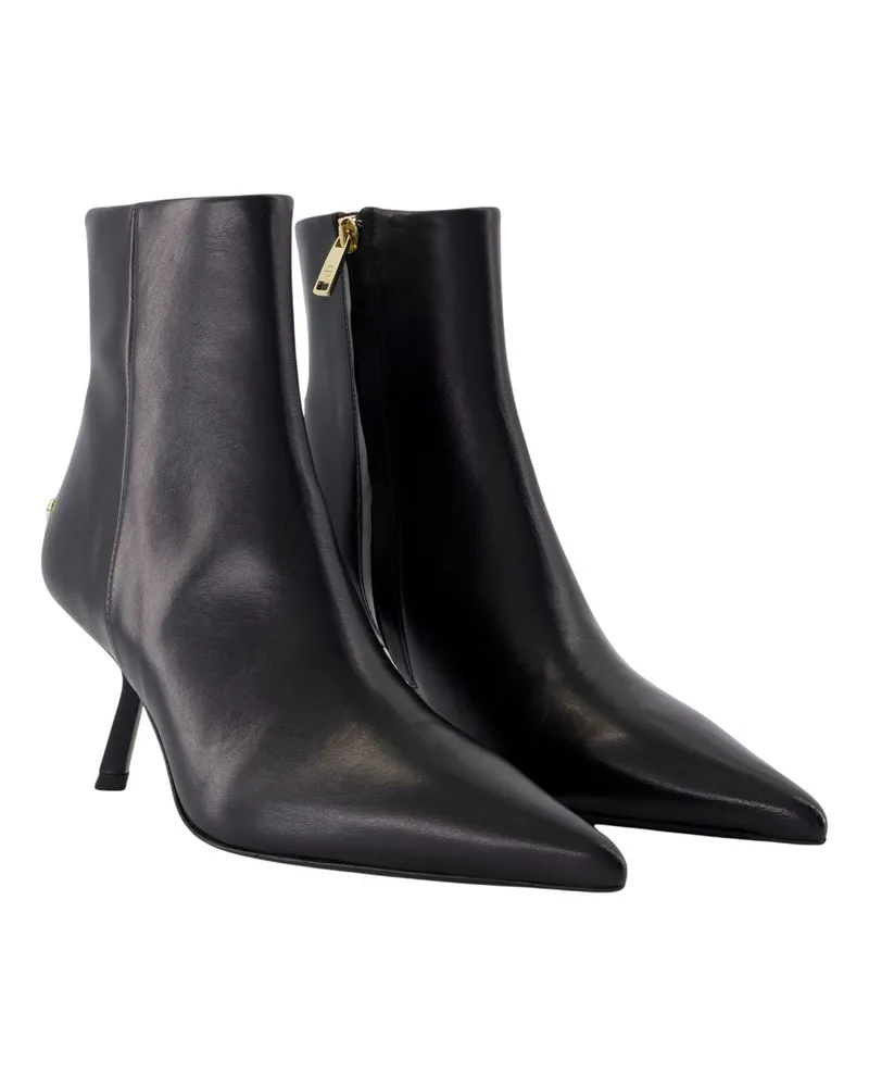 Anine Bing Women's Hilda Ankle Boots -  Leather Black Calfskin Shoes Ankle-Boots Black