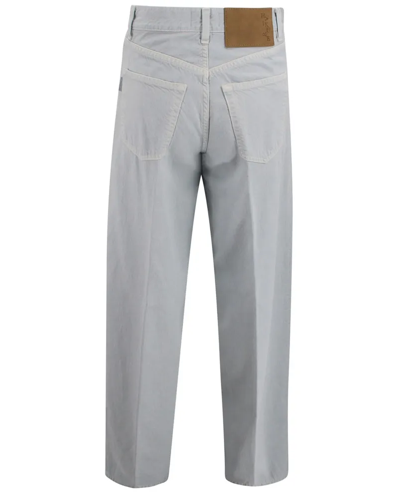 Haikure Women's Cotton And Linen Jeans Light Grey Gray