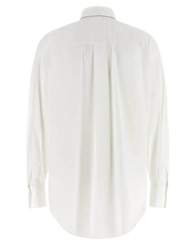 Brunello Cucinelli Women's White Cotton Blouse White