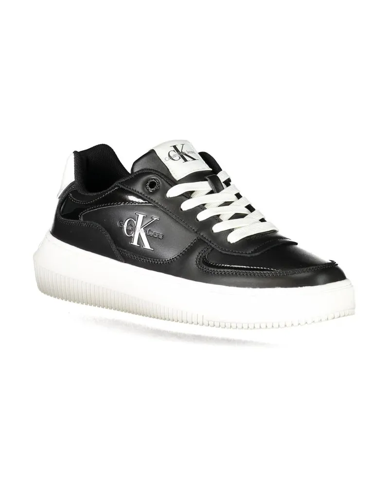 Calvin Klein Lace-Up Sneakers — Black Black