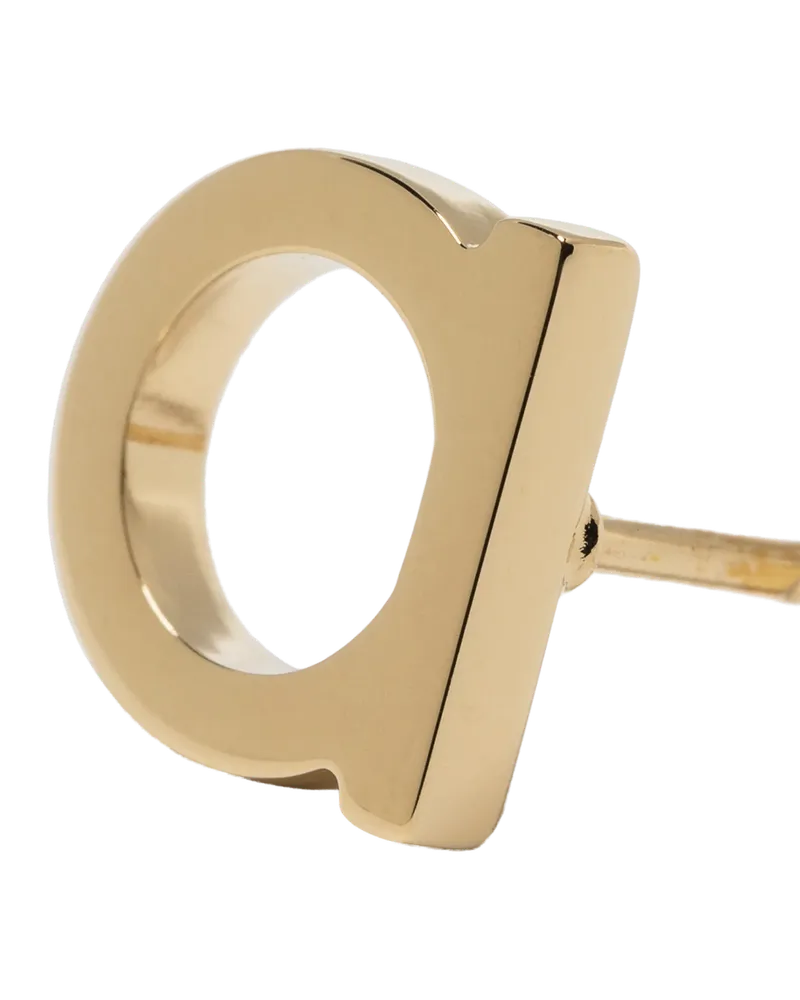 Ferragamo Gancini Piccoli Earrings — Gold Gold