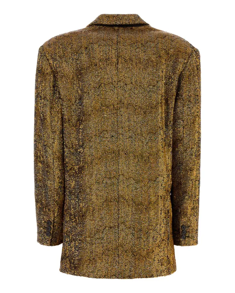 Missoni Embellished Knit Blazer — Gold Gold