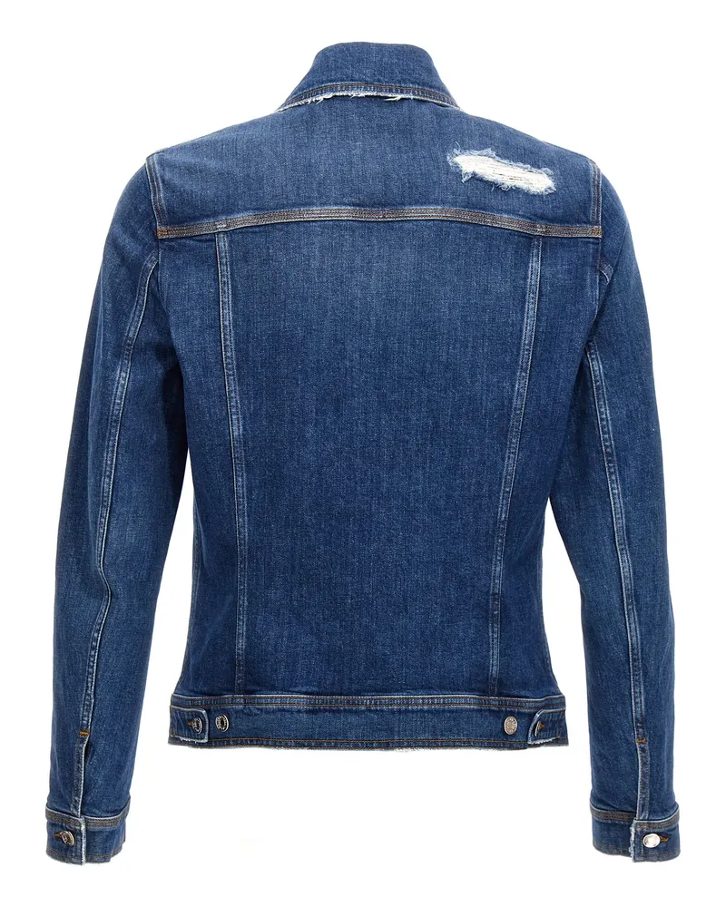 Dolce & Gabbana Men's Blue Cotton Denim Jacket Clothing Blue