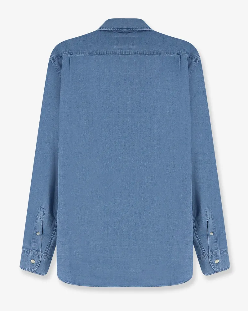 MC2 Saint Barth Men's Denim Shirt Raphael Light Blue Cotton Blue