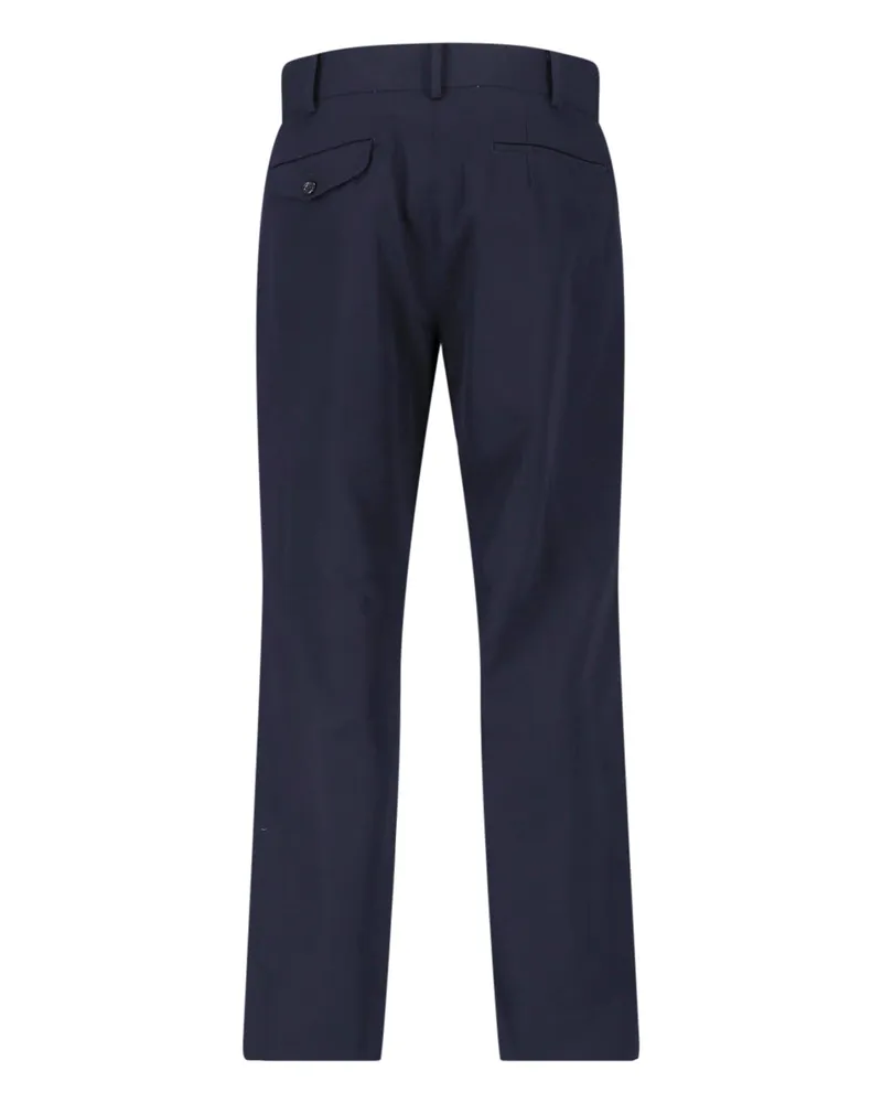 Comme des Garçons Men's Trousers Blue Wool Navy