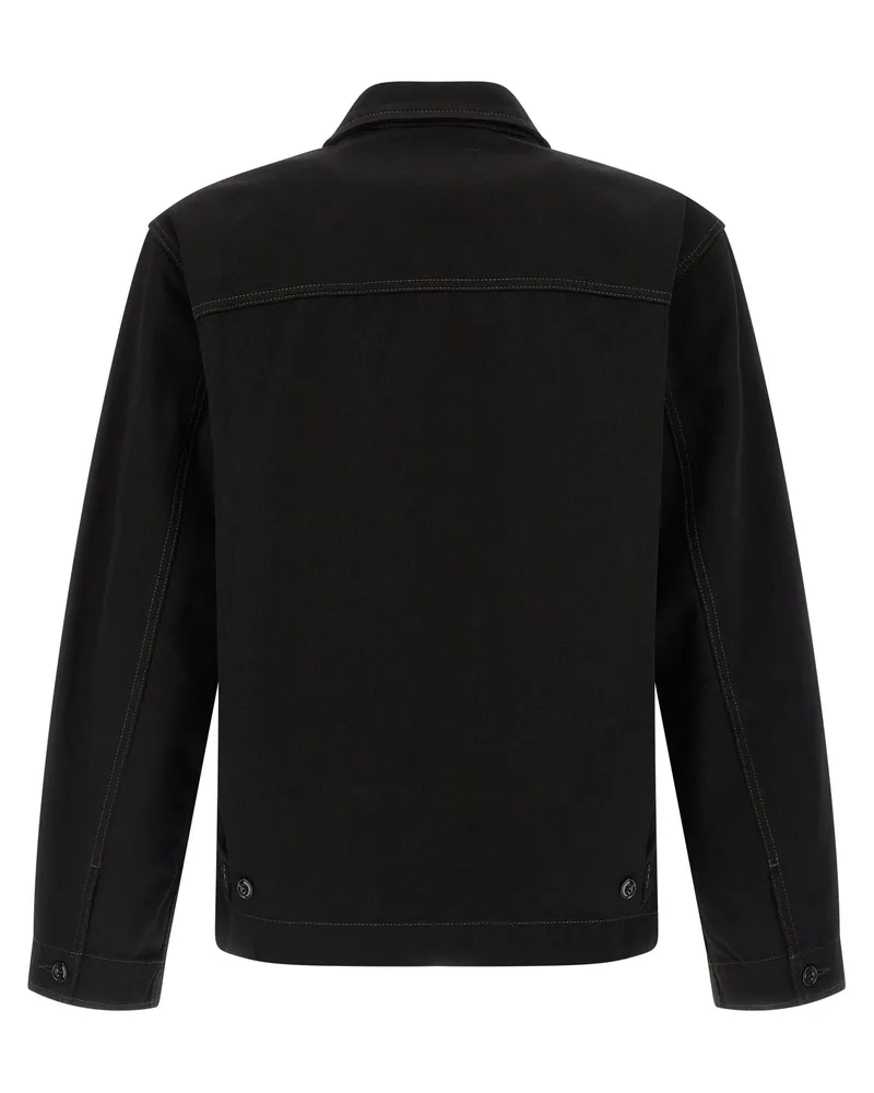 Christophe Lemaire Cotton Denim Jacket — Black Black