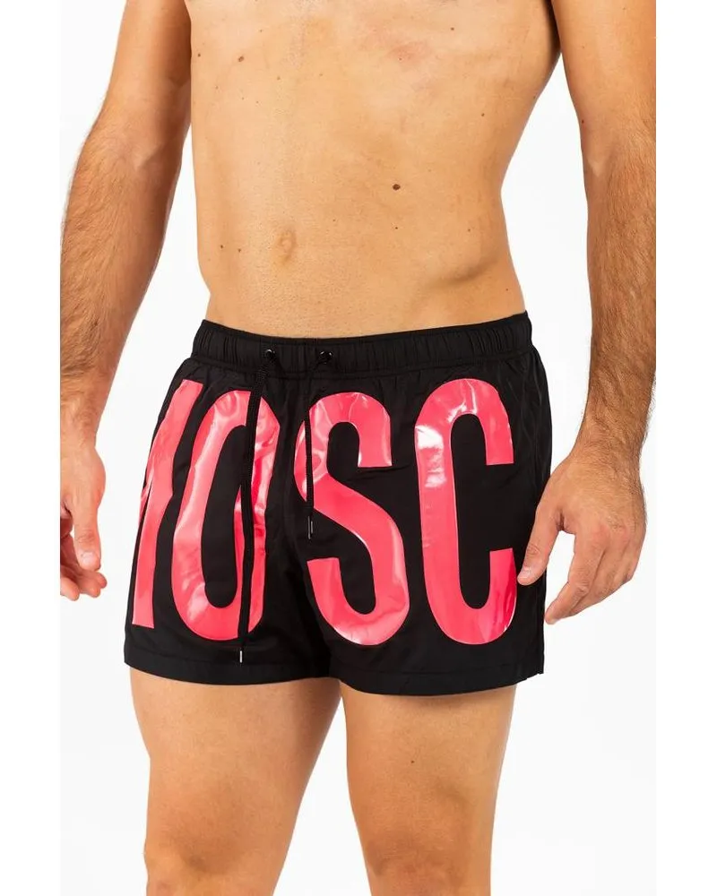 Moschino Men's Fuchsia Polyester Swim Shorts Pink