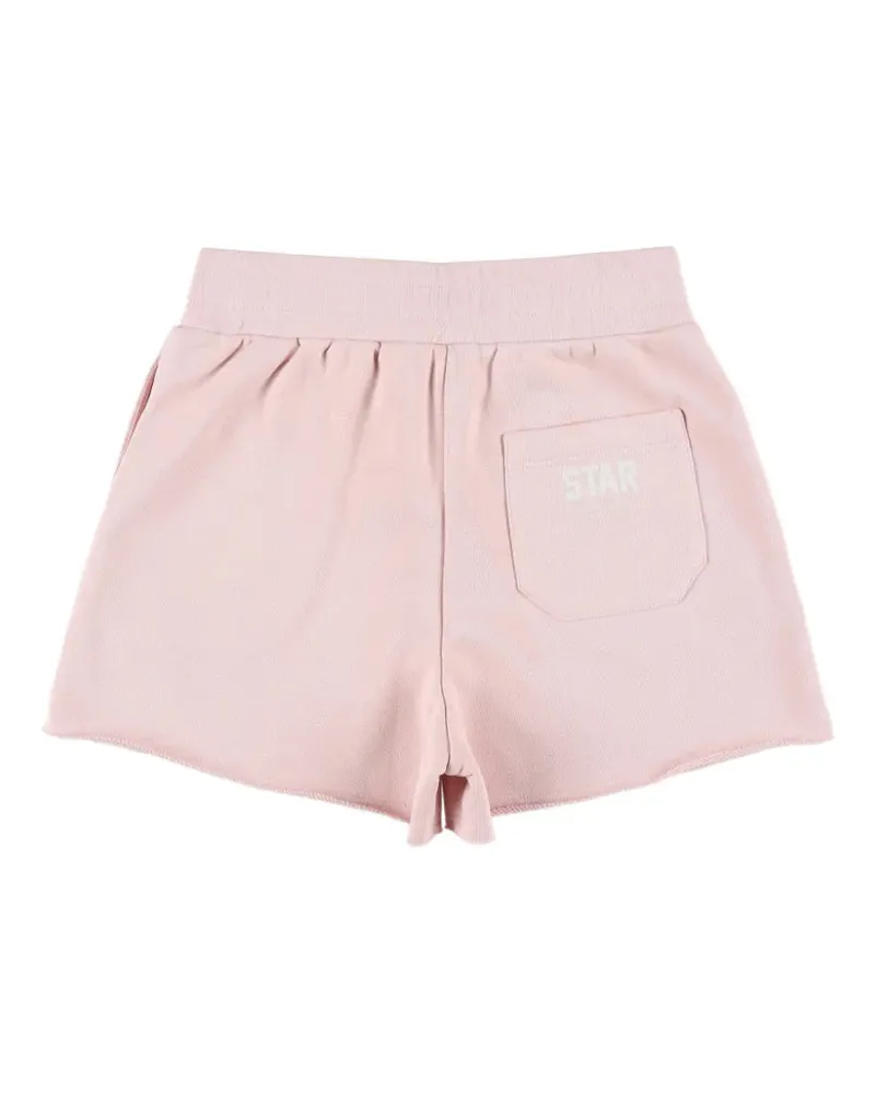 Golden Goose Kids' Star Fleece Shorts Ss26 Ch Pink