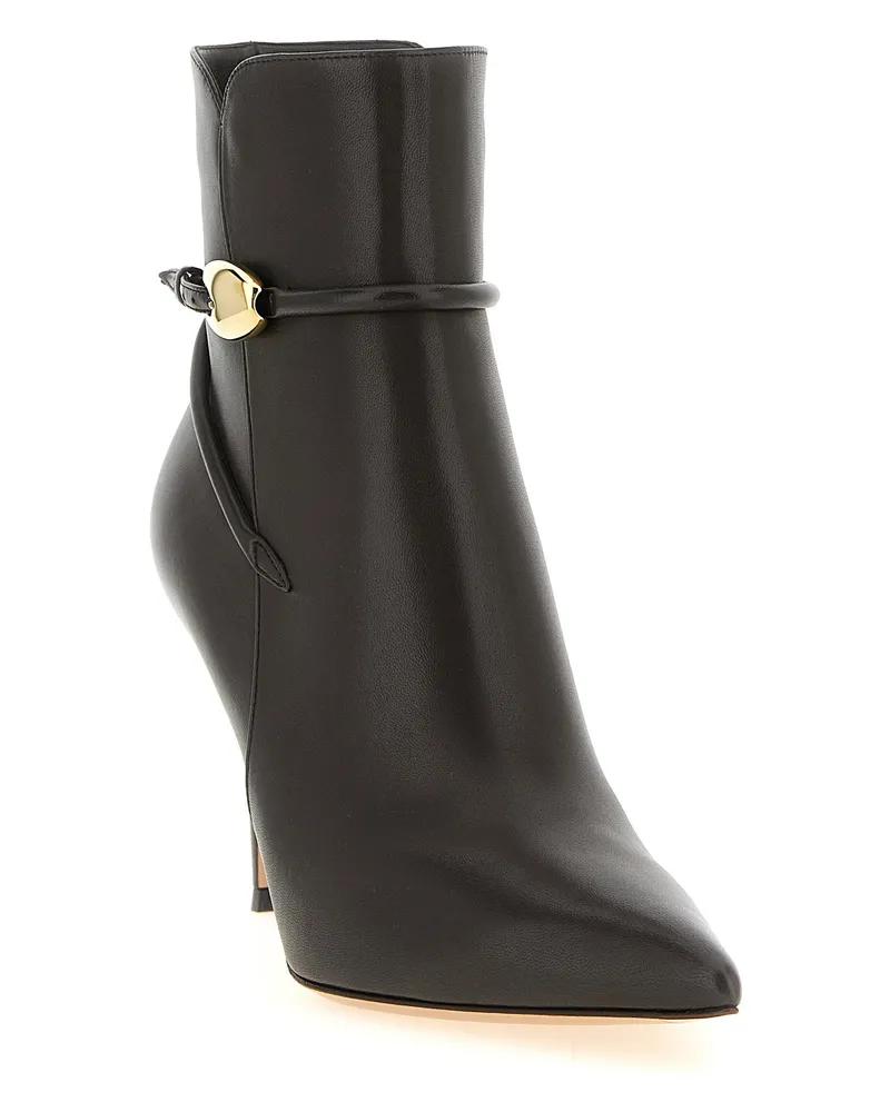 Gianvito Rossi Jungle Mamba Ankle Boot — Black Black