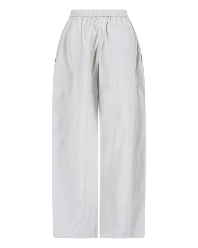 Maison Margiela Women's Trousers Grey Polyamide Gray