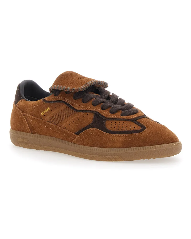 Alohas Men's Sneakers Low-Top Suede Brown Trainers Brown