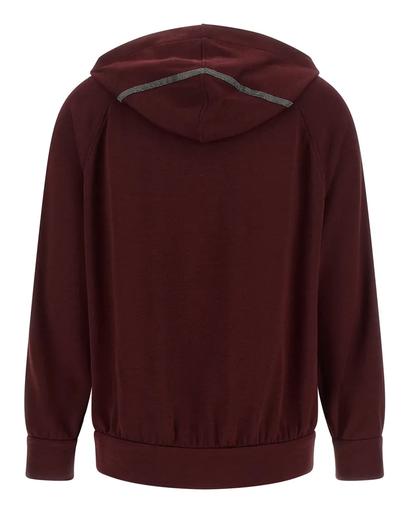 Brunello Cucinelli Women Bordeaux Cotton Sweatshirt Clothing Bordeaux
