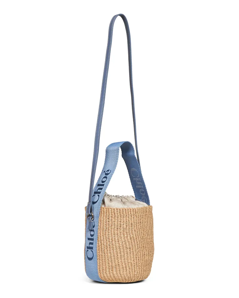 Chloé Women's Basket Bag Woody Beige Paper Shoulder Beige