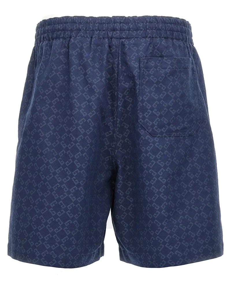 Givenchy Monogram Jacquard Bermuda Shorts — Navy Navy