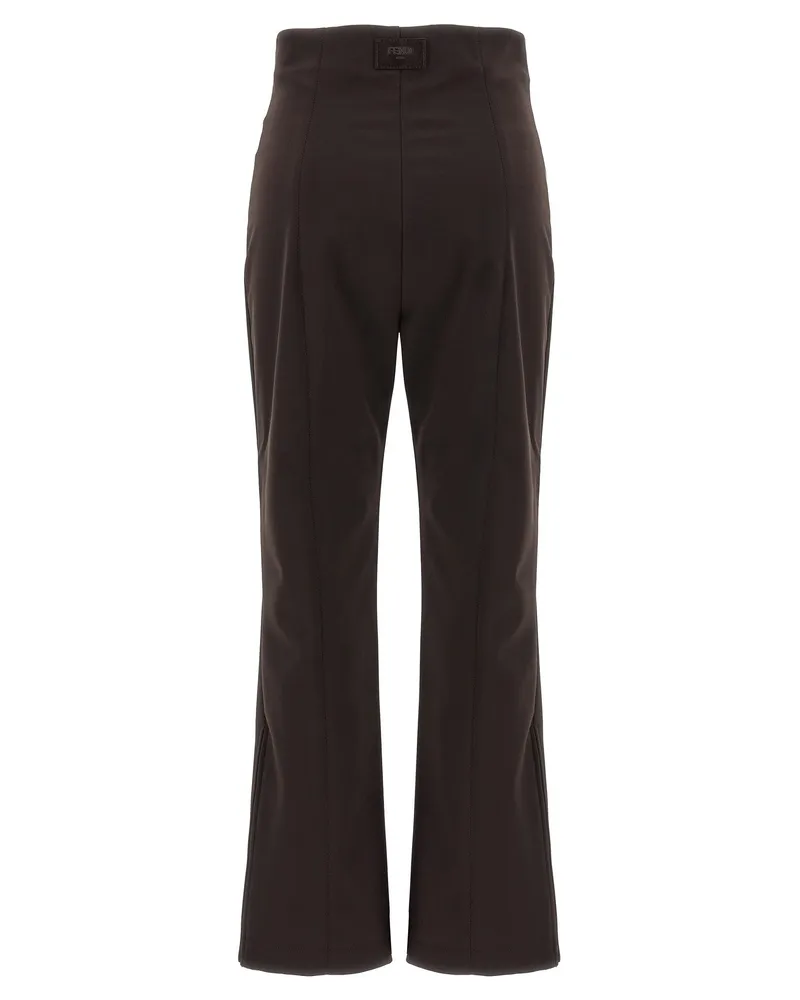 Fendi High-Waist Ski Trousers — Black Black