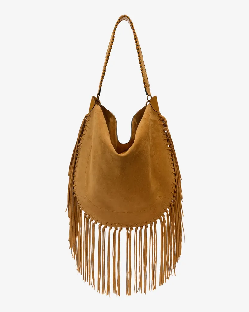Isabel Marant Women's Shoulder Bag Oskan Suede Brown Brown