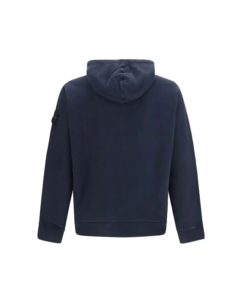 Stone Island Men's Blue Cotton Sweatshirt Clothing Blue