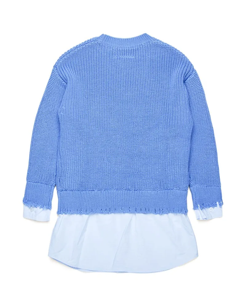 Maison Margiela Wool Blend T-Shirt — Blue Blue