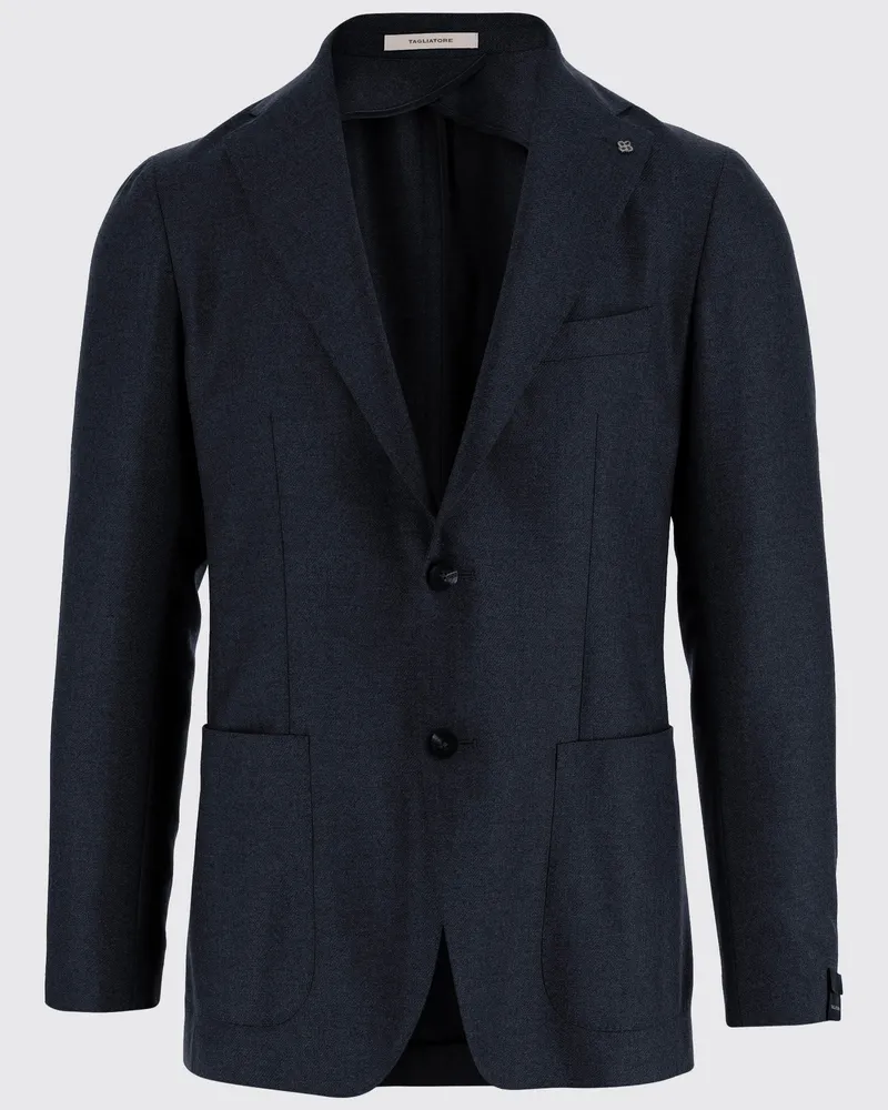 Tagliatore Wool and Cashmere Jacket — Navy 