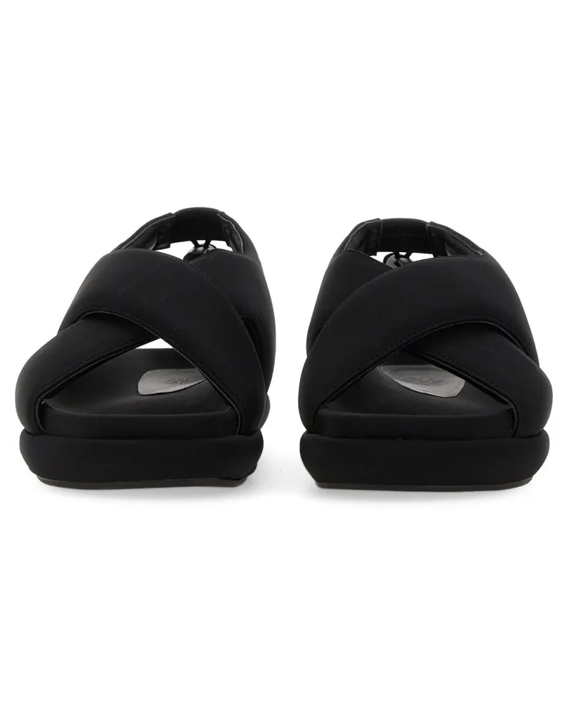 Gia Borghini Chunky Drawstring Sandal — Black Black