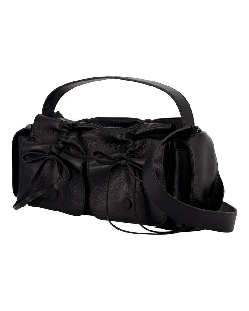 Acne Studios Unisex Multipocket New Lux Purse -  Leather Black Calfskin Bags Handbags-Purses Black