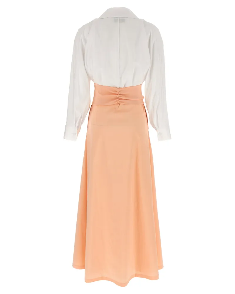 BERNADETTE Dress — Peach Peach