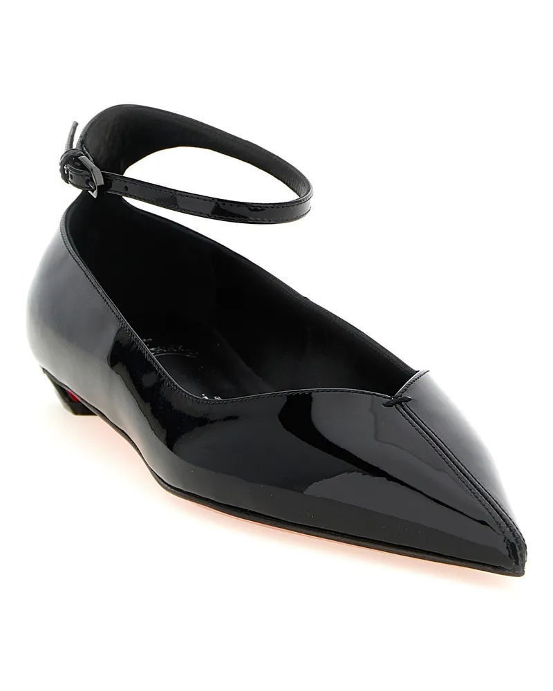 Christian Louboutin Women's Black Calfskin Ballet Flats Black