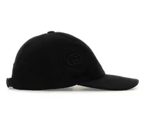Men Cap Cotton Baseball Black Polyester