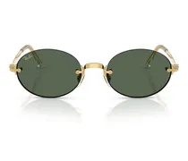 0RB3929 Metal Oval Sunglasses — Gold