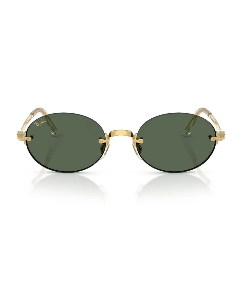 Ray Ban 0RB3929 Metal Oval Sunglasses — Gold Gold