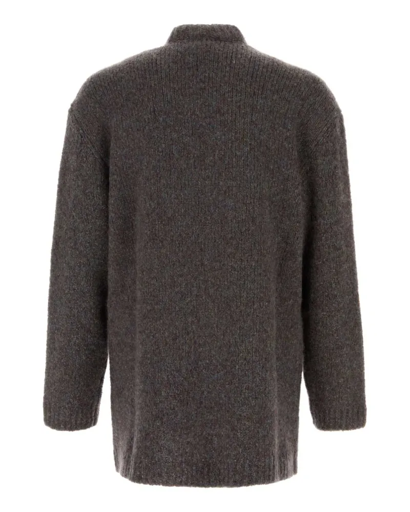 Giorgio Armani Men's Multicolor Cashmere Blend Cardigan Blu-Must Exterior: Silk Giacche E Gilet Blu/must Jacket Gray