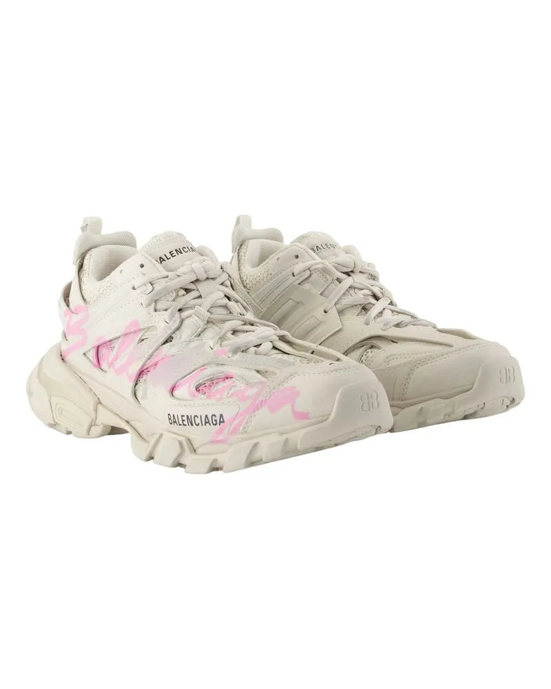 Balenciaga Women's Track Trainers -  Synthetic Multi-Coloured Shoes Sneakers White