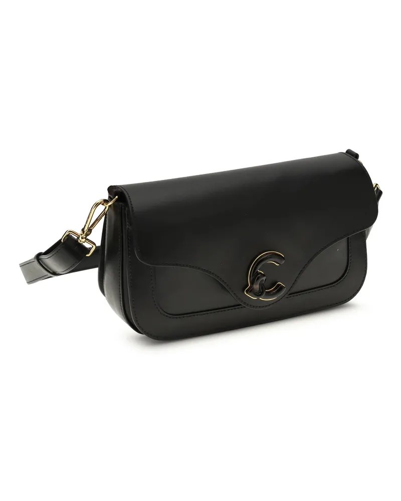 Coccinelle Women's Shoulder Bag C-Me Black Calf Leather Black